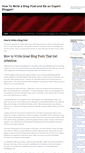 Mobile Screenshot of howtowriteablogpost.com